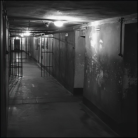 Corridor in the basement of Block 11